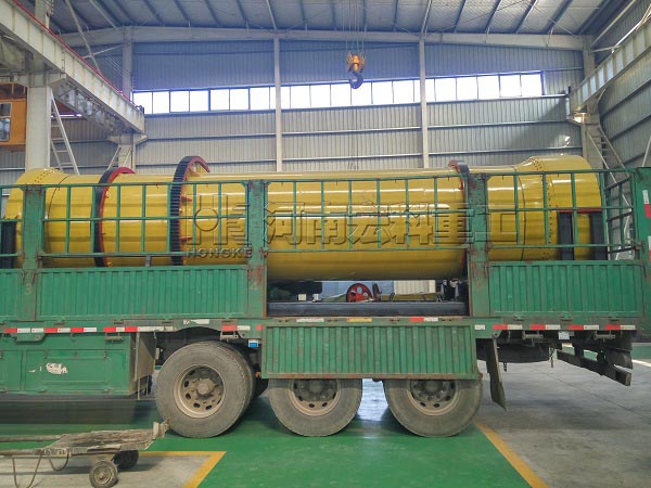 成都的客戶，您采購的1.5×8m的雞糞烘干機(jī)已發(fā)出，請注意查收